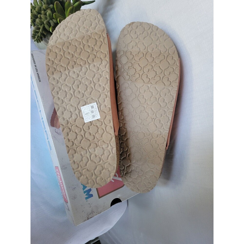 SKECHERS Women's 2-Strap Sandal Relaxed Fit with Luxe Foam, Coral,  Size 10 - Picture 8 of 8